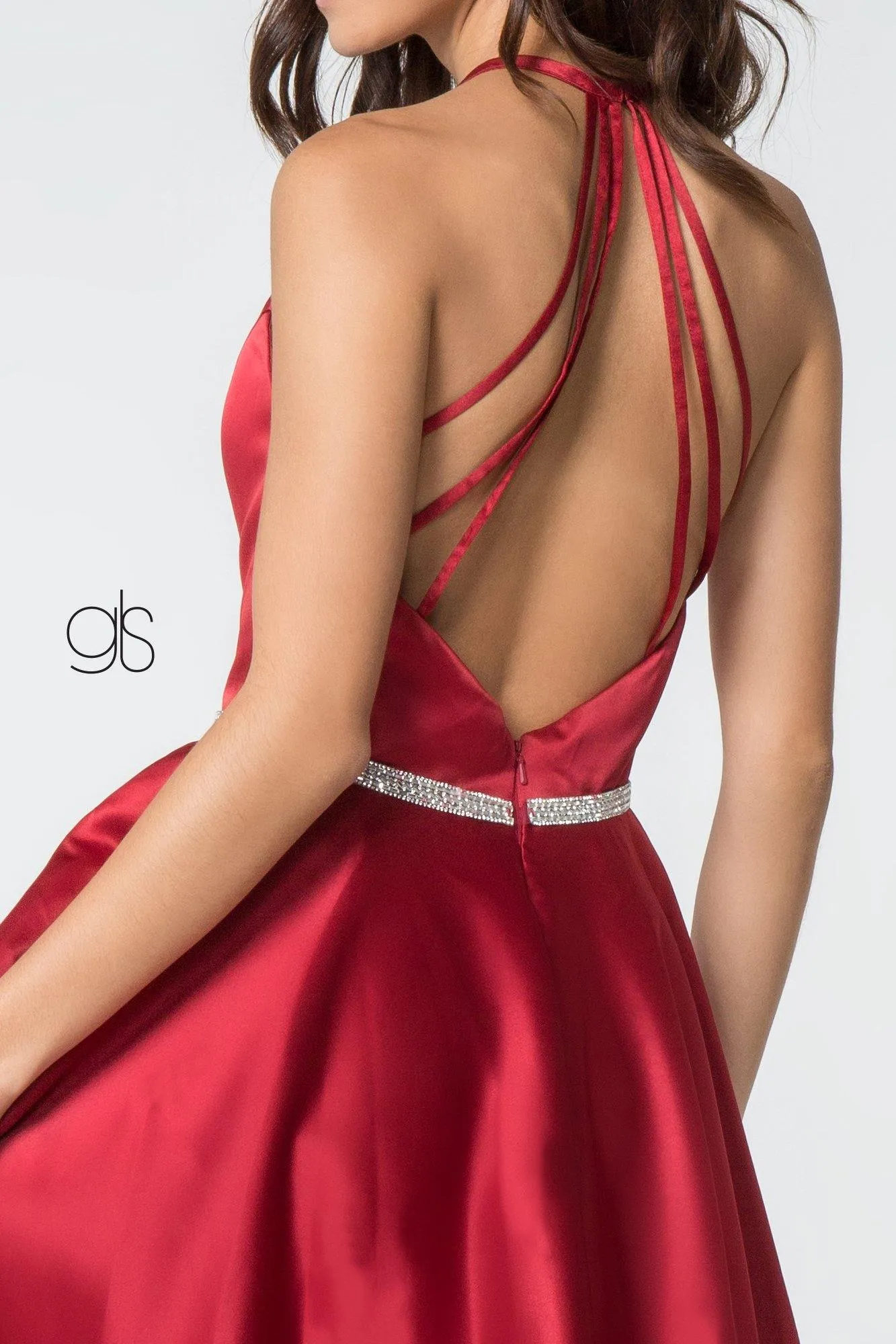 Formal Satin Short Dress Cocktail