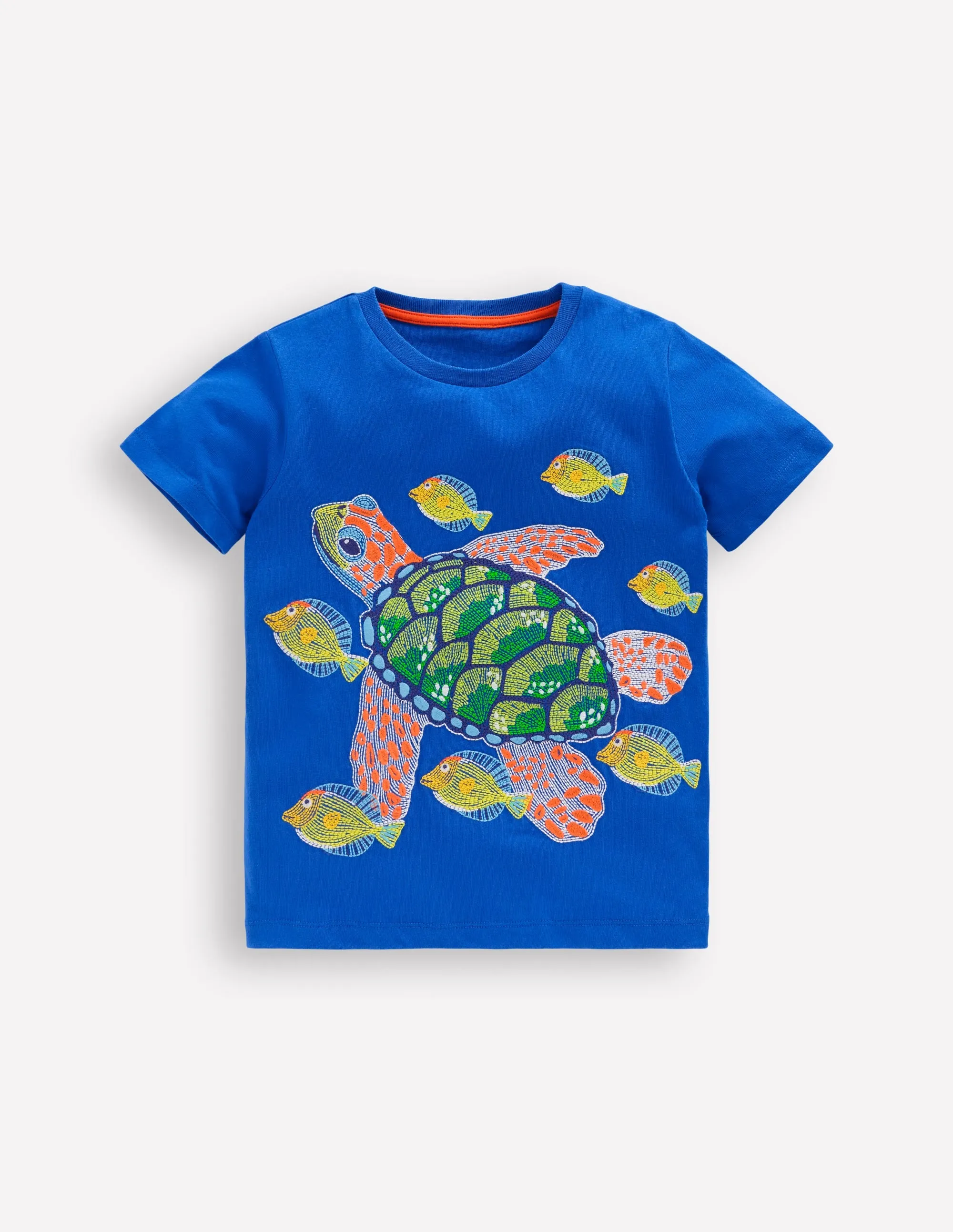 Glow Superstitch T-Shirt-Gallery Blue Turtle