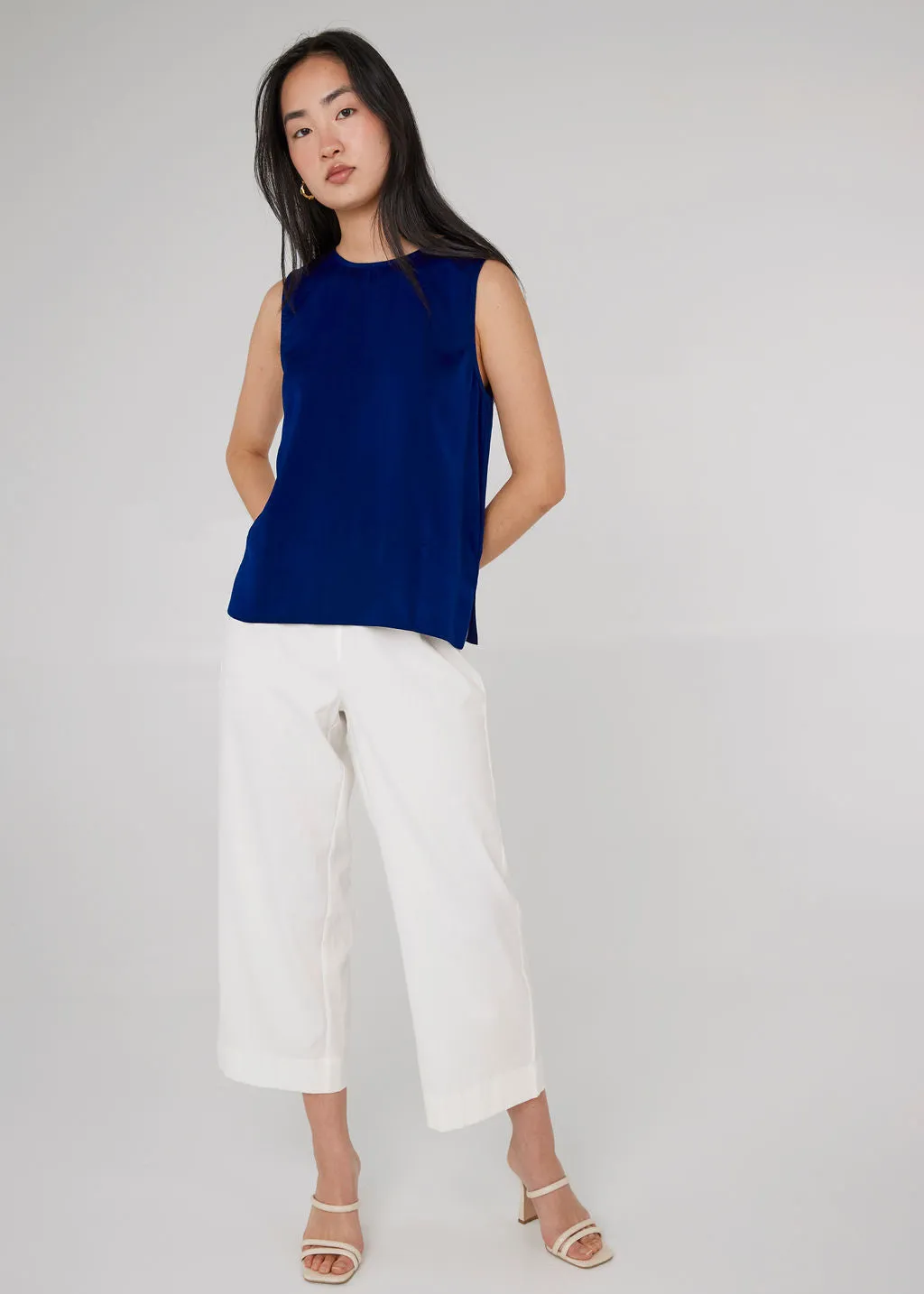 Grace Culotte White Twill