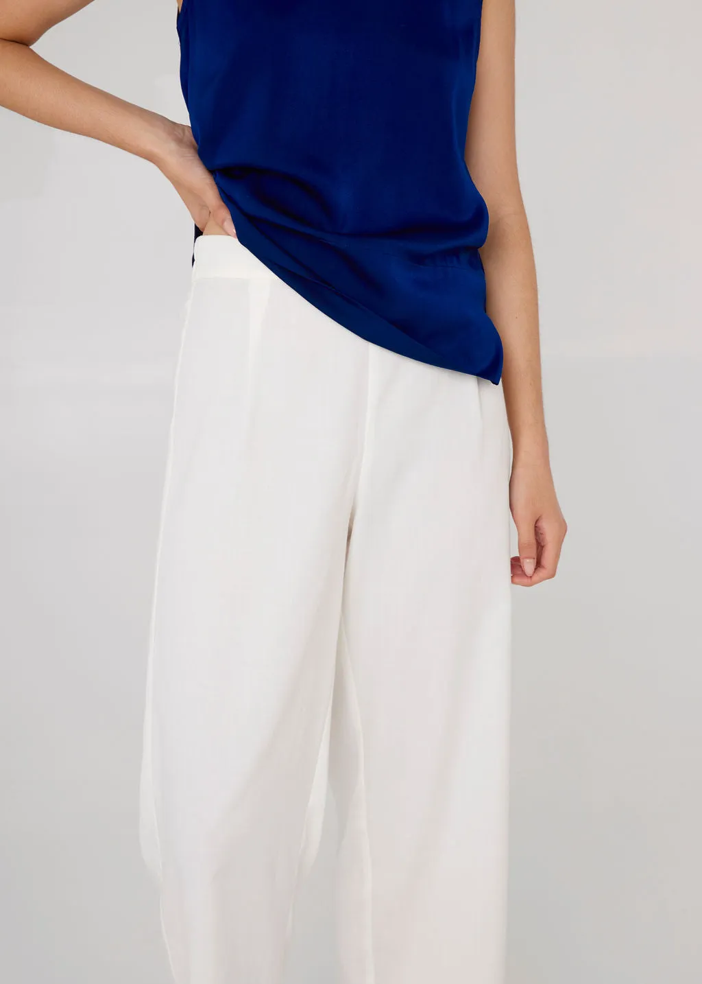 Grace Culotte White Twill