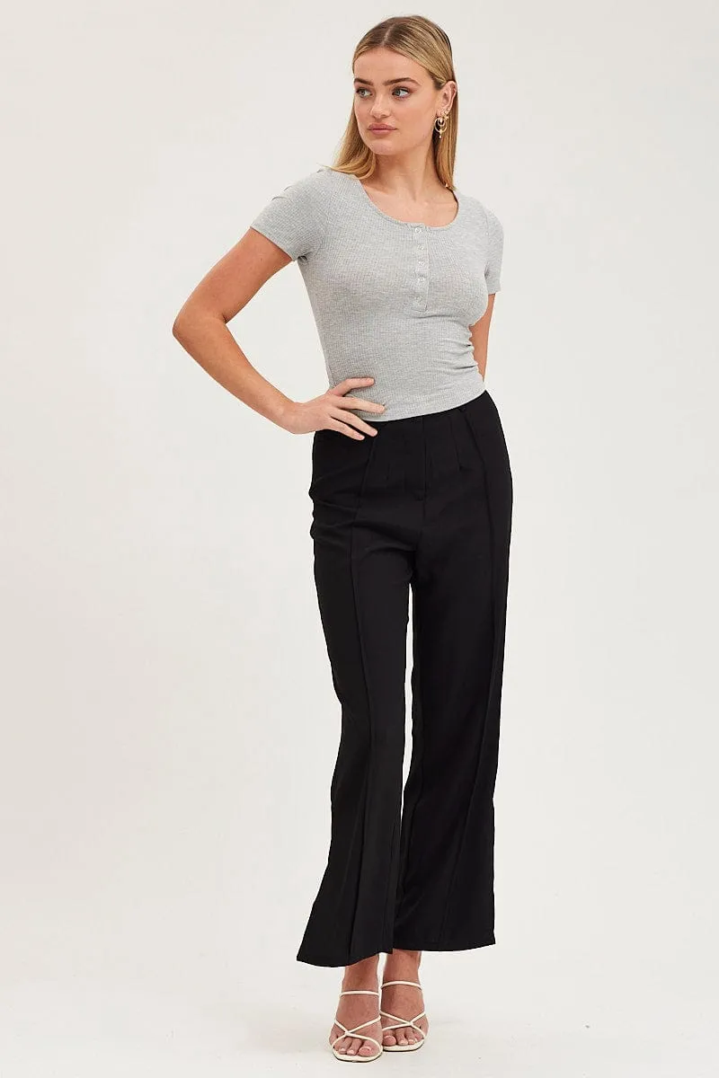 Grey Smock Top