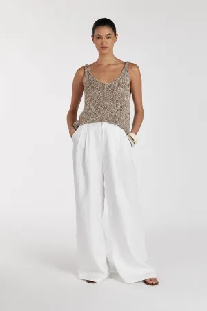 HEIDI TAN MARLE SCOOP KNIT TANK