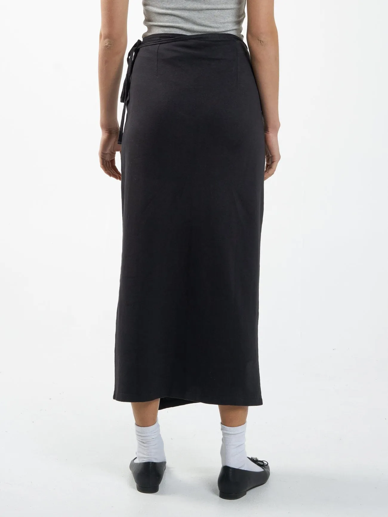 Hemp Wrap Skirt - Black