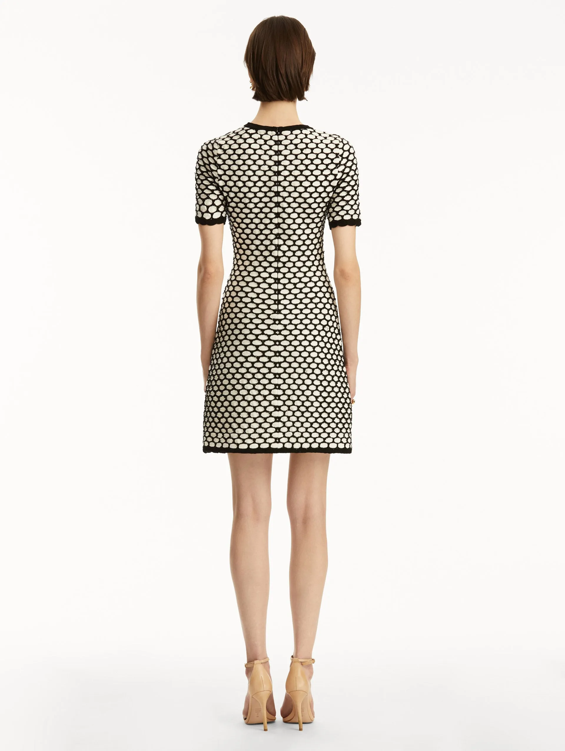 Honeycomb Sequin Knit Dress