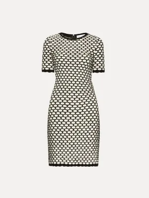 Honeycomb Sequin Knit Dress