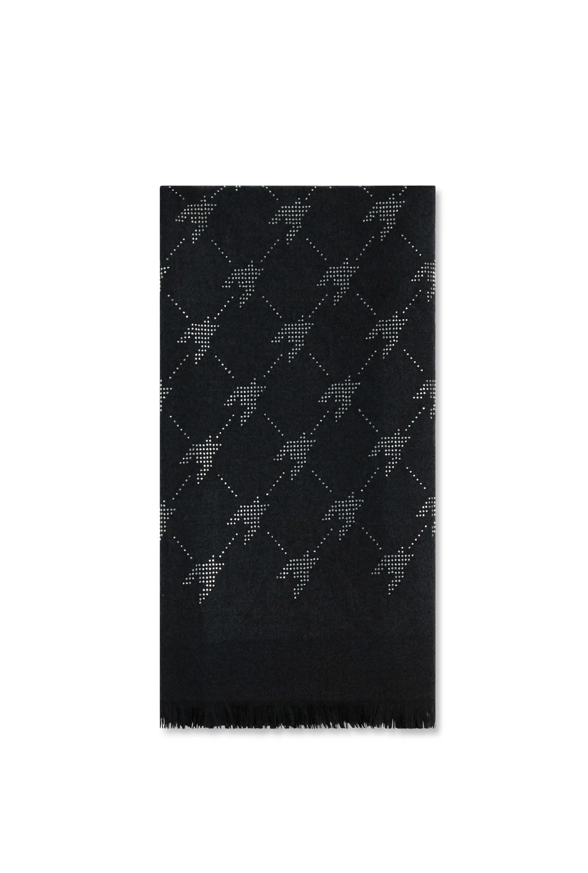 Houndstooth Black Scarf