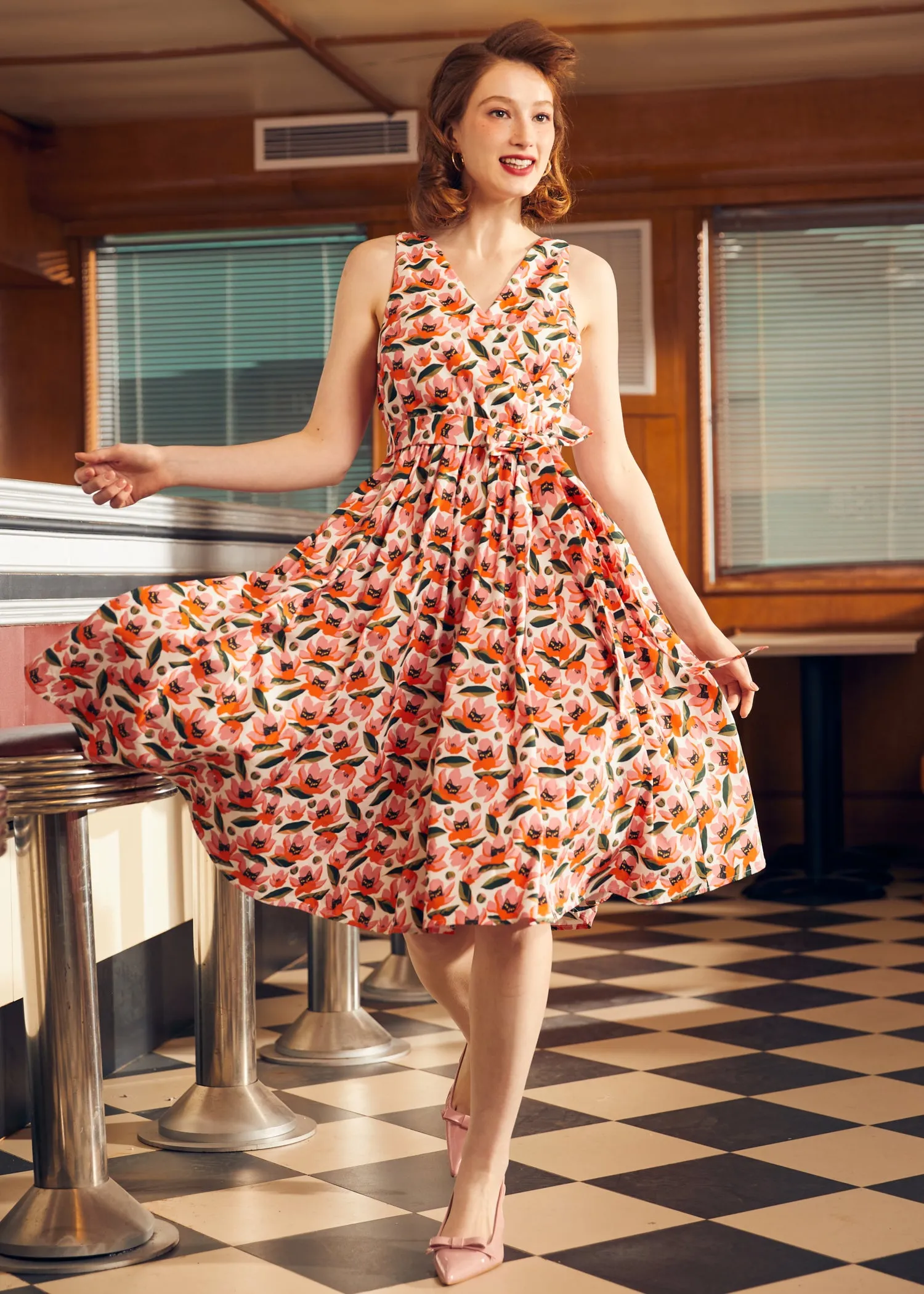Instant Energy Faux-Wrap Dress