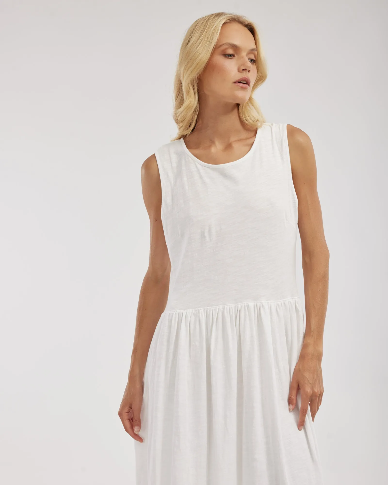 Jacki Reversible Maxi Dress - White