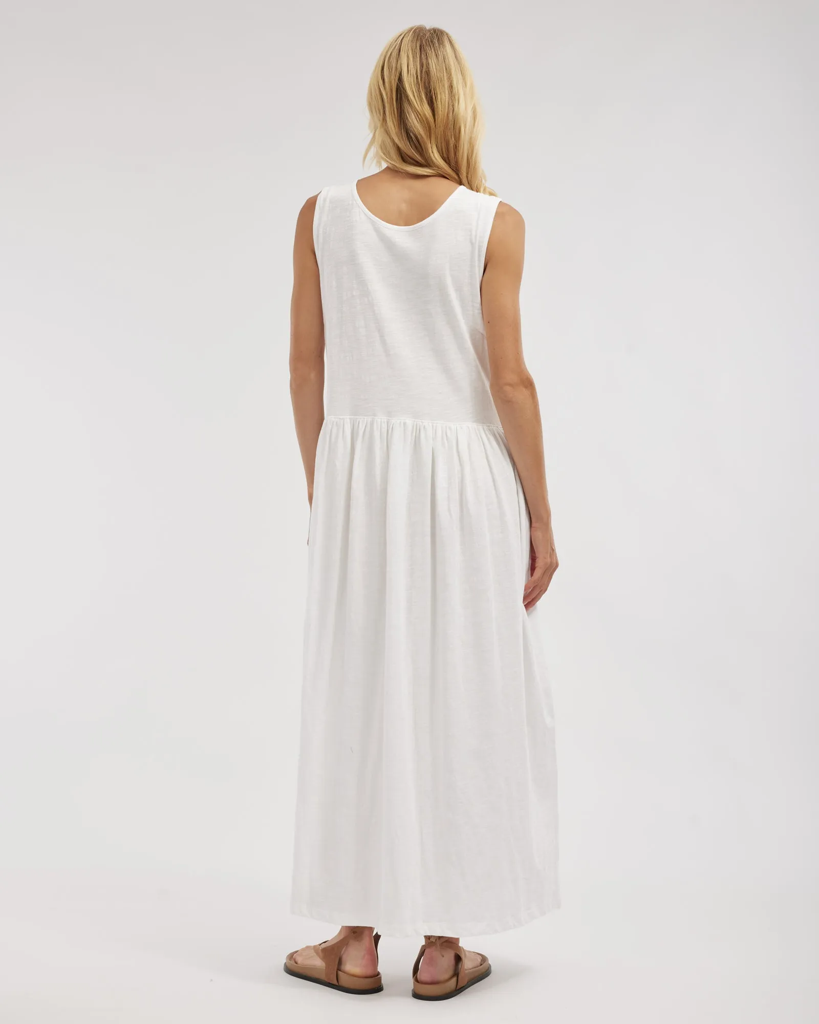 Jacki Reversible Maxi Dress - White