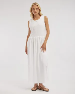 Jacki Reversible Maxi Dress - White