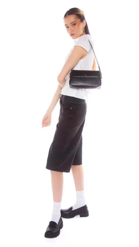 Jocelyn Shoulder Bag - Black PU