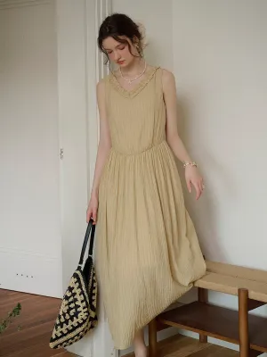 Jolene Ruffle Round Neck Sleeveless Dress