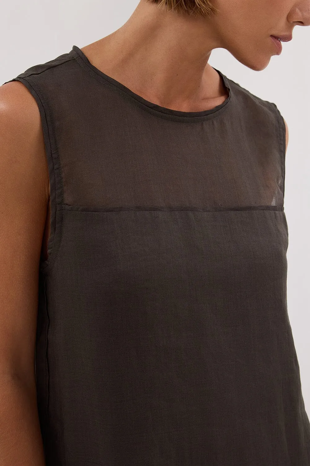 KAI PETROL RAMIE SHELL MIDI DRESS
