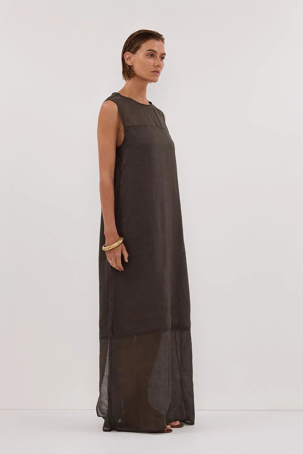 KAI PETROL RAMIE SHELL MIDI DRESS