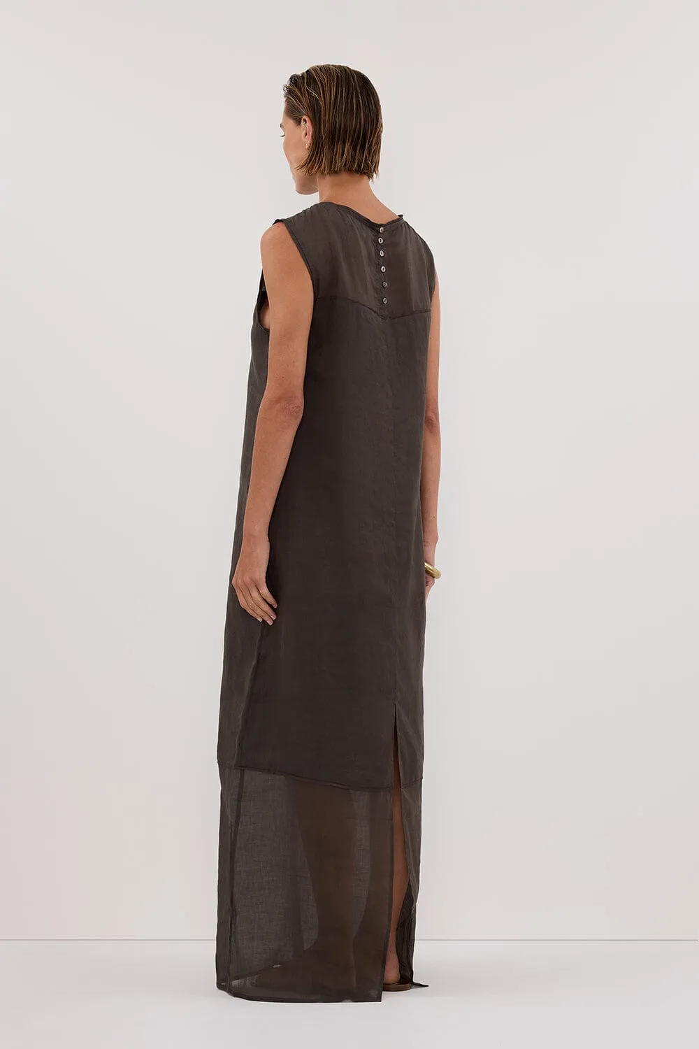 KAI PETROL RAMIE SHELL MIDI DRESS