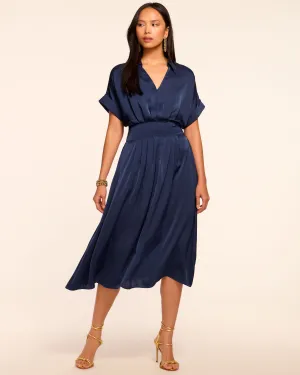 Kayleigh V-Neck Short Sleeve Midi Dress