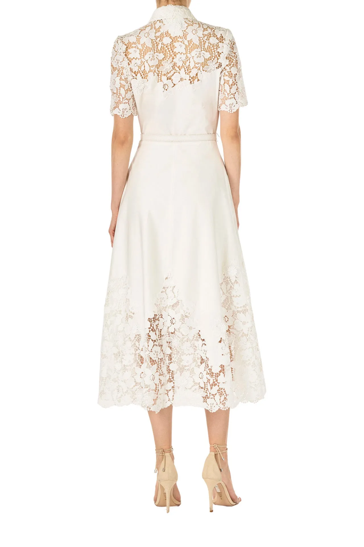 Lace Detail Short Sleeve Dress