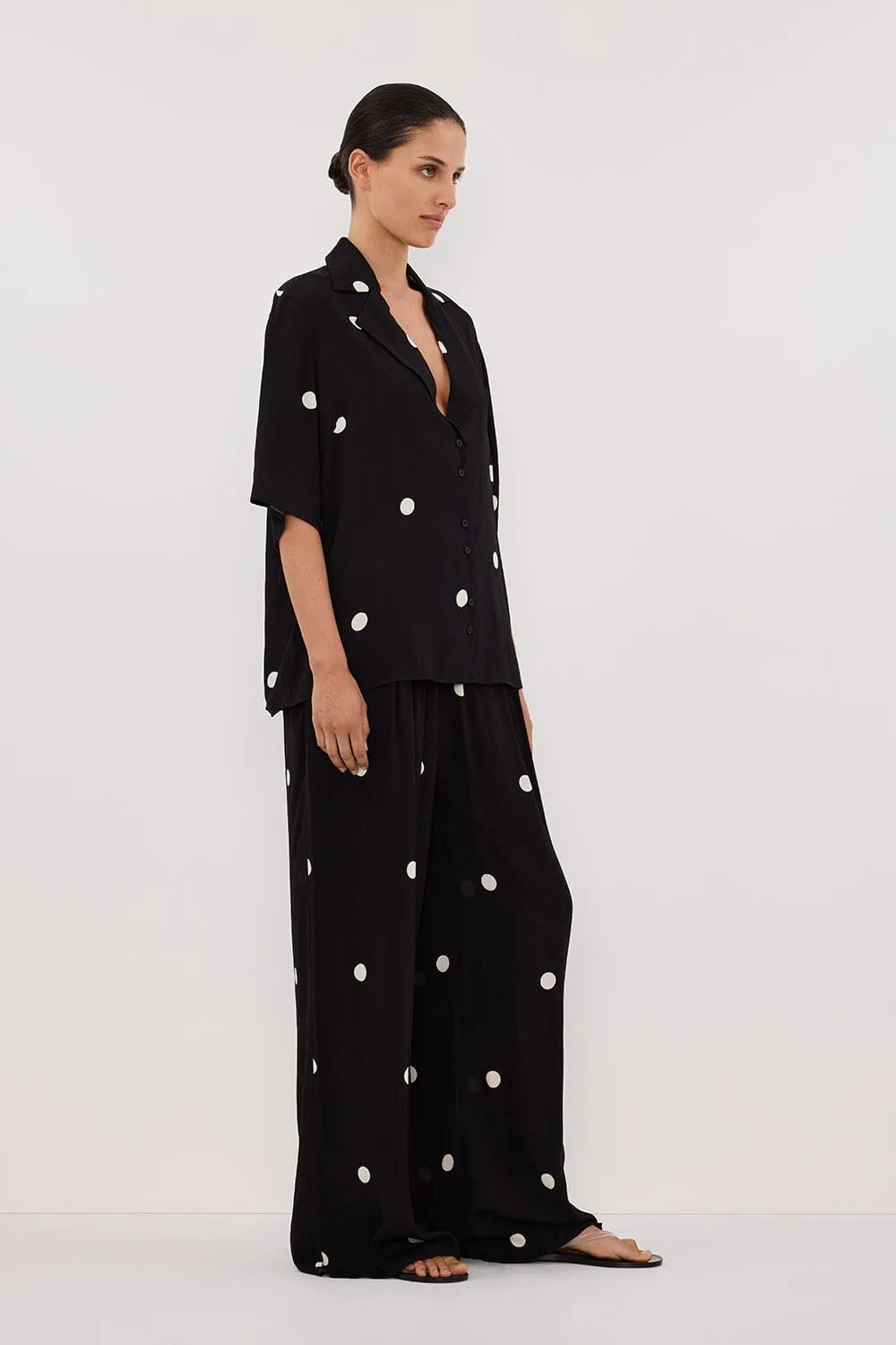 LAURA SPOT DRAWSTRING PANT