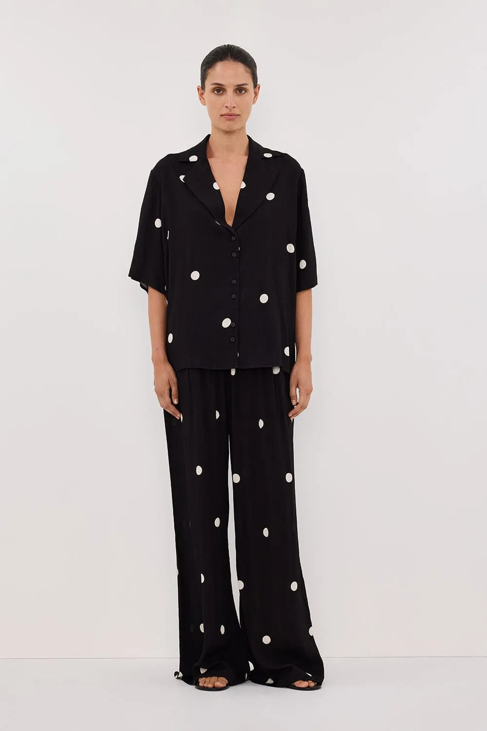 LAURA SPOT DRAWSTRING PANT