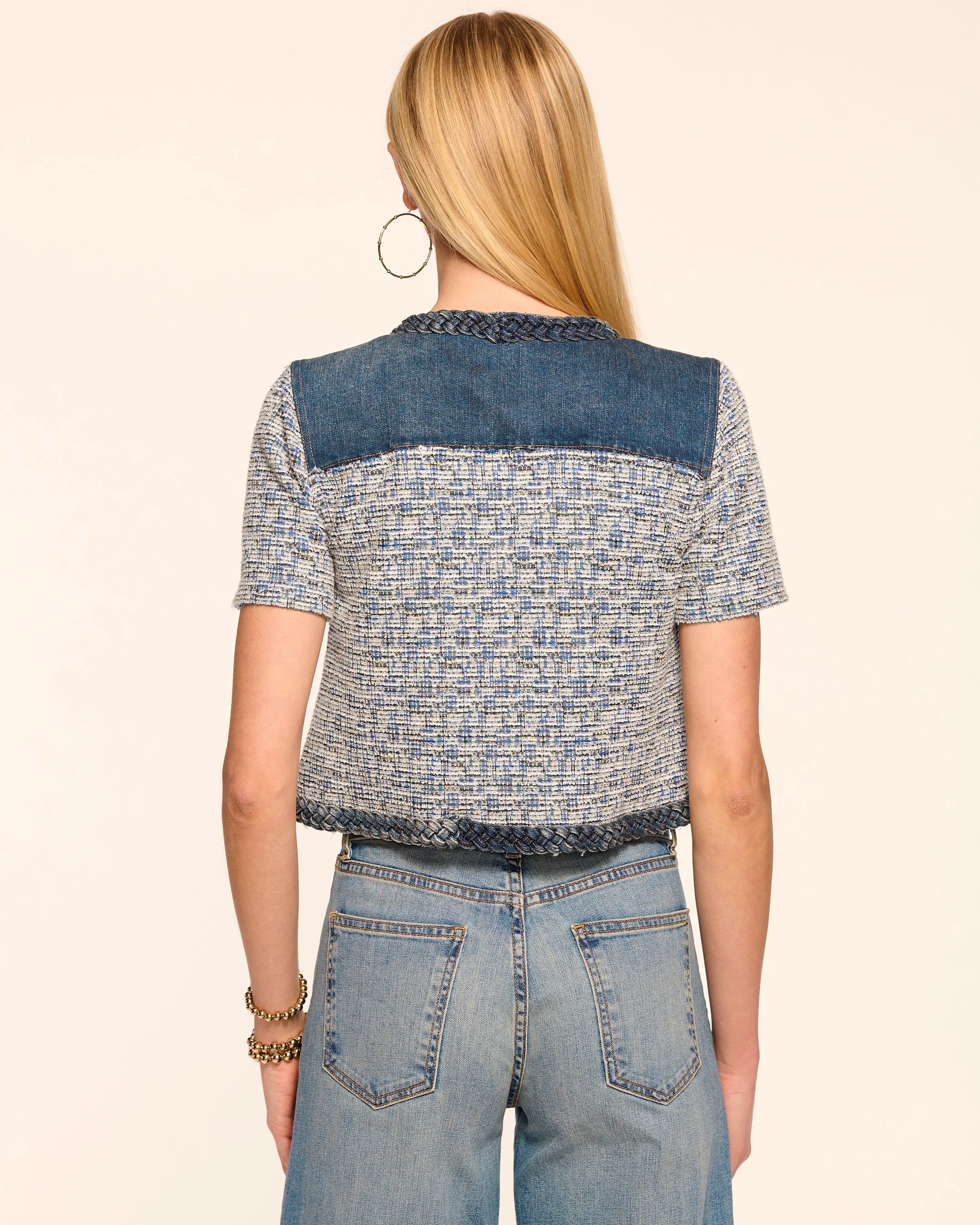 Libby Tweed Short Sleeve Jacket