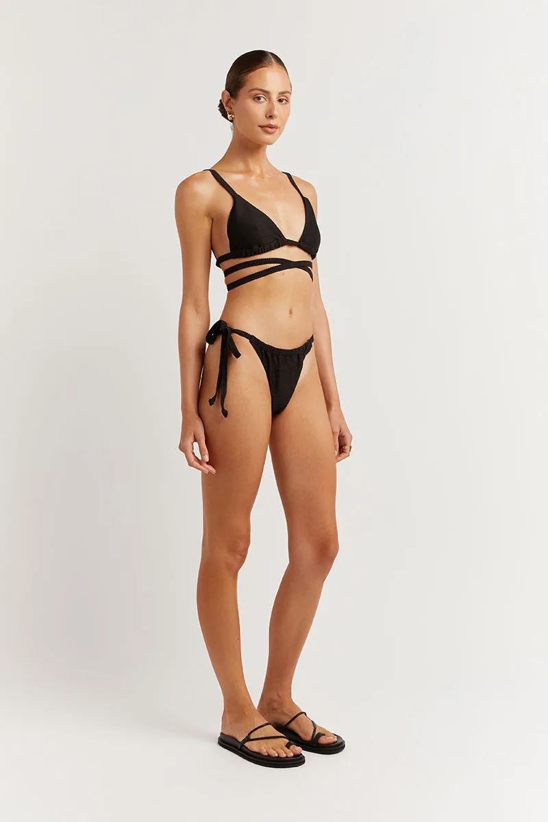 LOLA BLACK STRING BIKINI BOTTOM