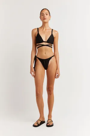 LOLA BLACK STRING BIKINI BOTTOM