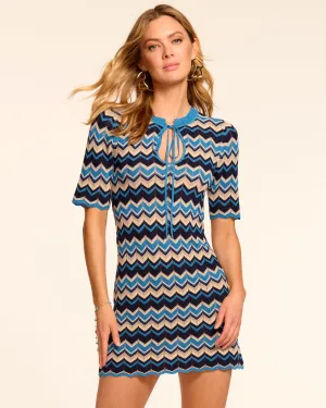 Lucas Metallic Knit Mini Dress