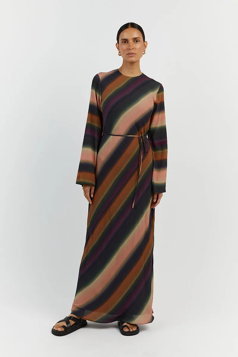 LULU OMBRE SLEEVED DRESS