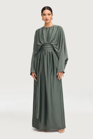 Maleeka Drape Maxi Dress - Sage