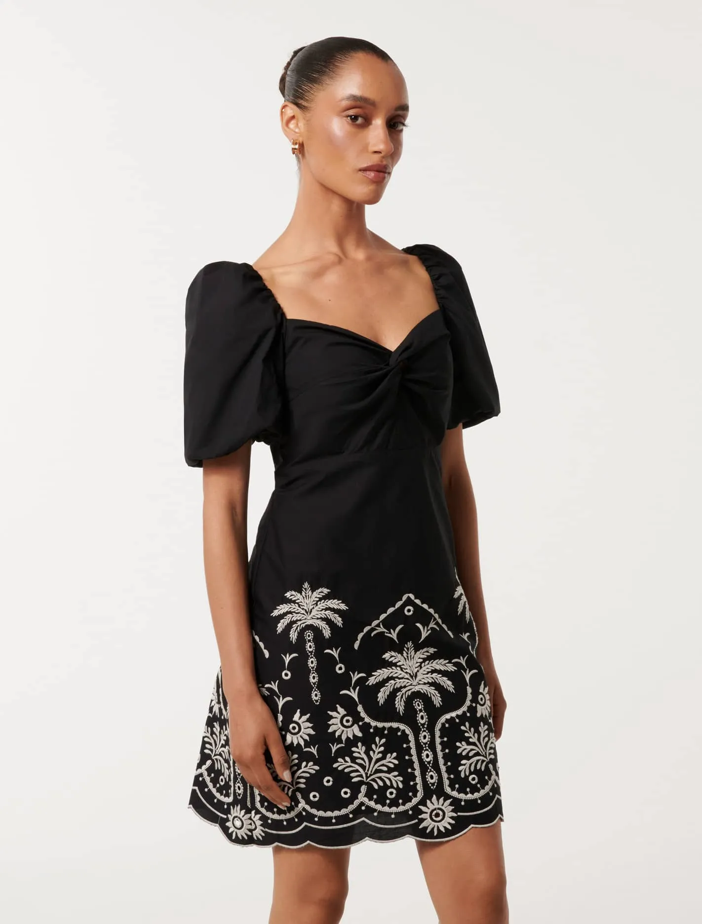 Mareesa Petite Twist Front Mini Dress