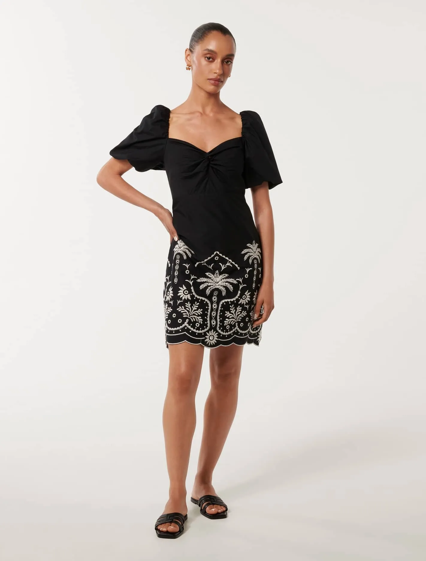 Mareesa Petite Twist Front Mini Dress