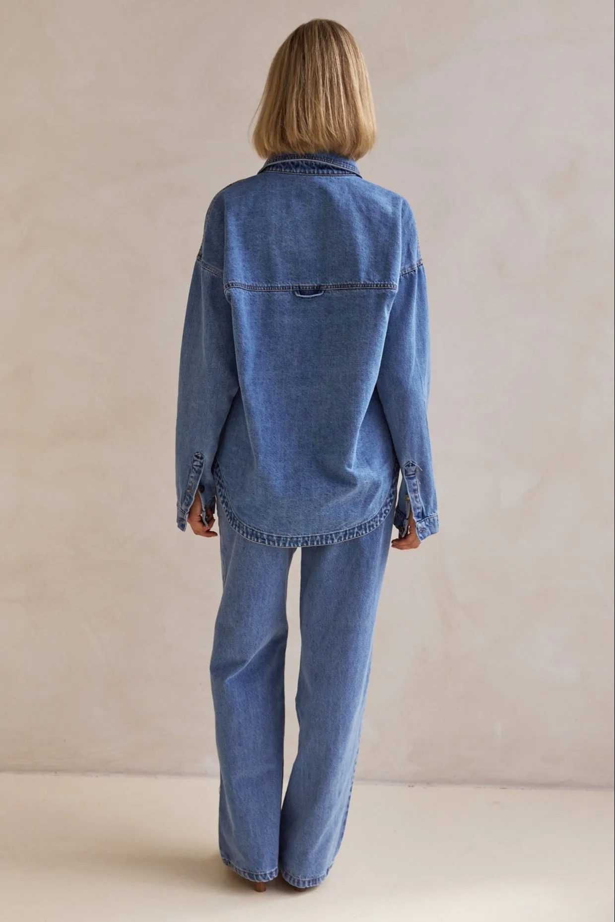 Maya Denim Shirt (Blue)
