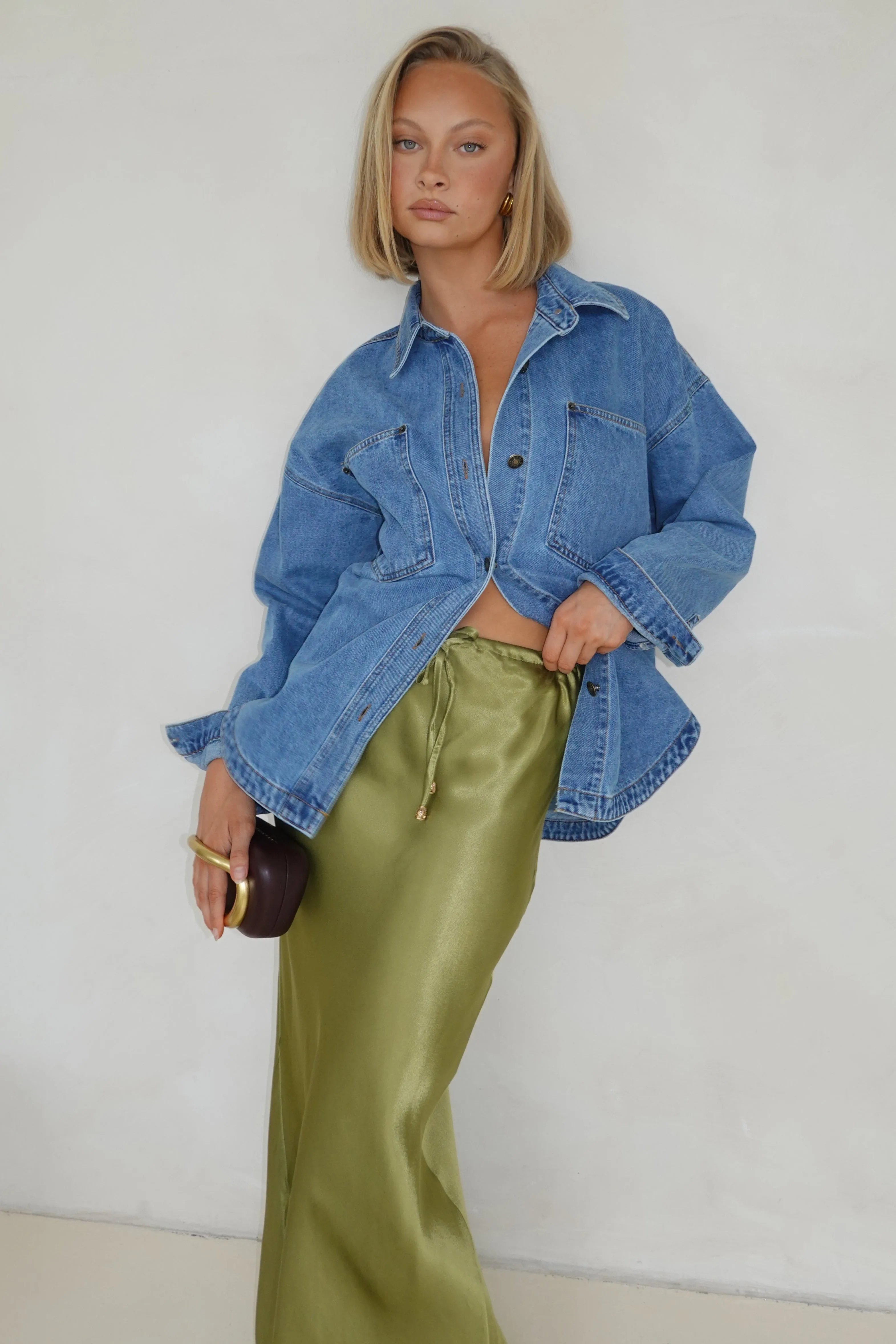Maya Denim Shirt (Blue)