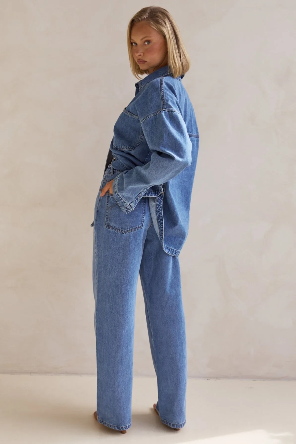 Maya Denim Shirt (Blue)