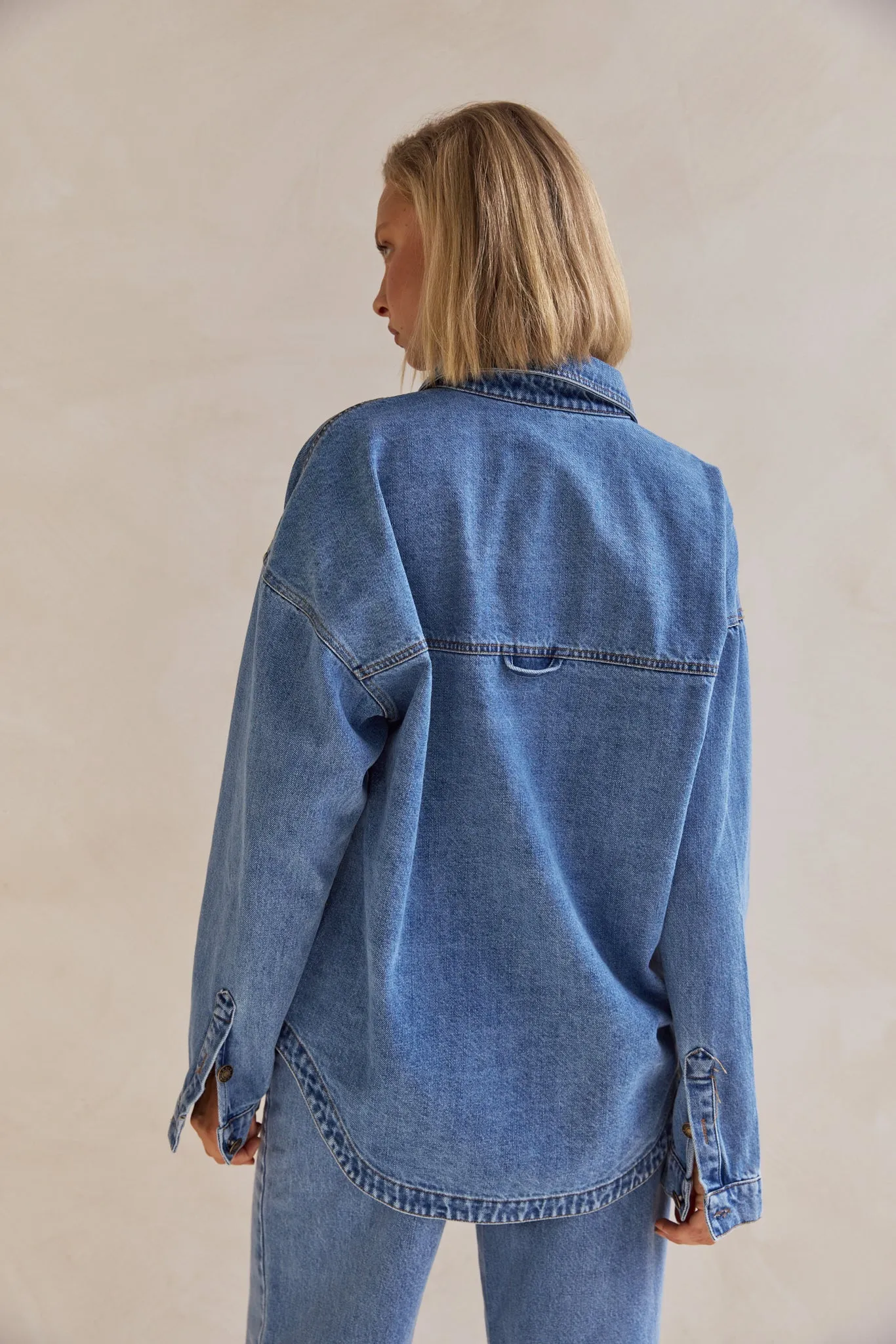 Maya Denim Shirt (Blue)