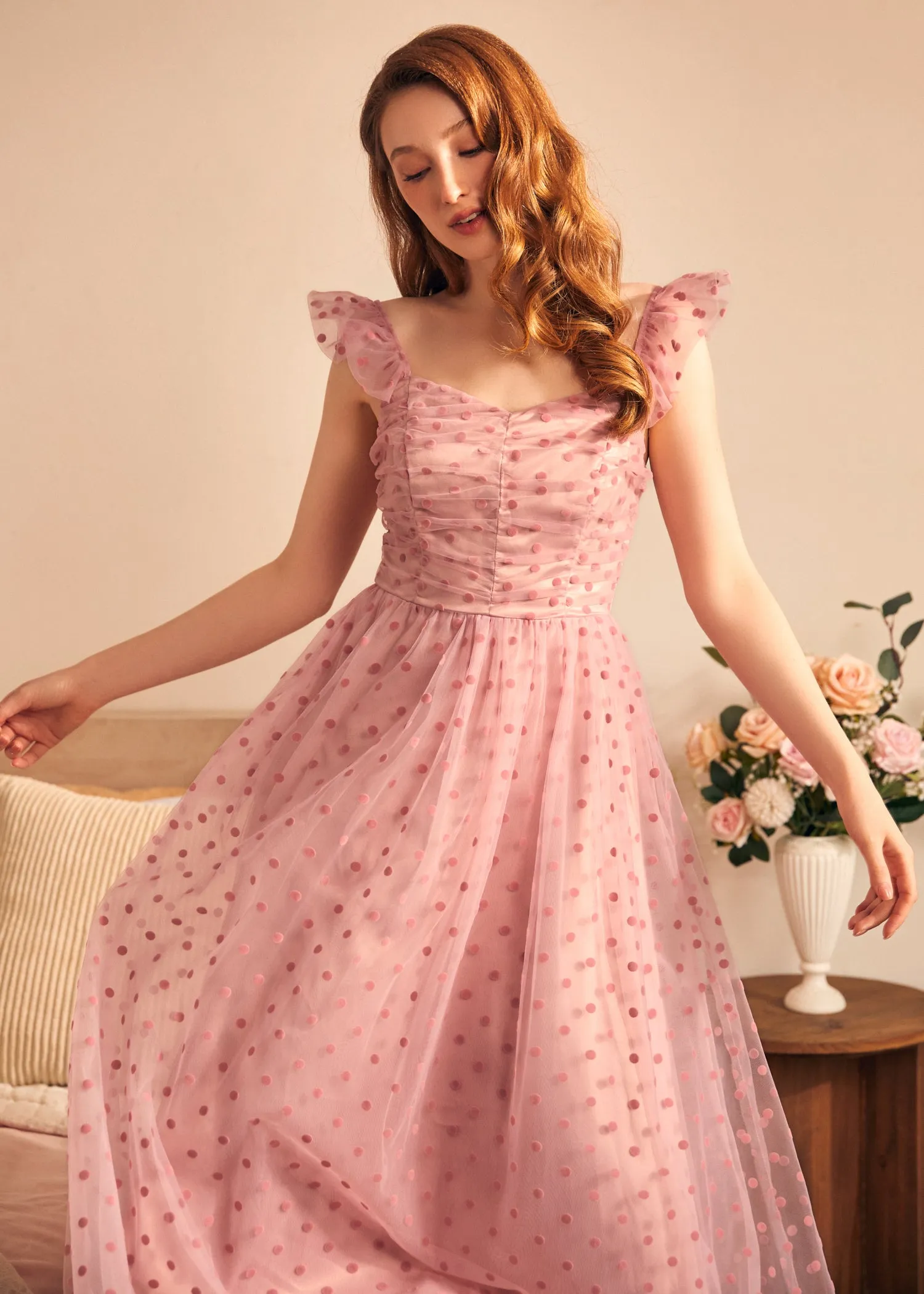 Midsummer Flutter Fit & Flare Dress