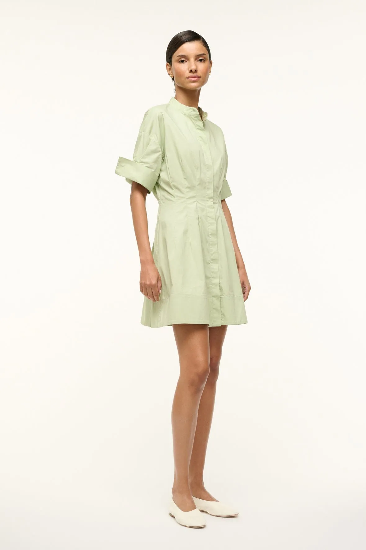 MINI LORENZA DRESS | PALE JADE