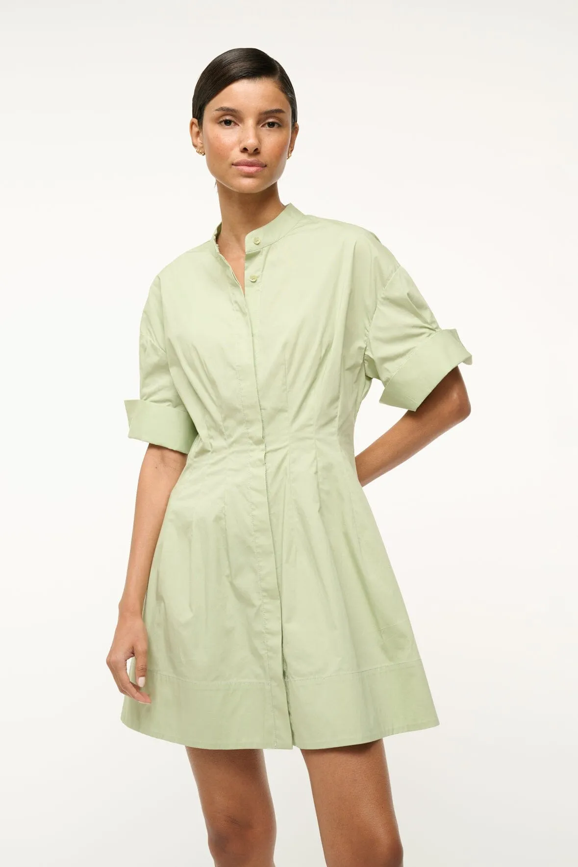 MINI LORENZA DRESS | PALE JADE