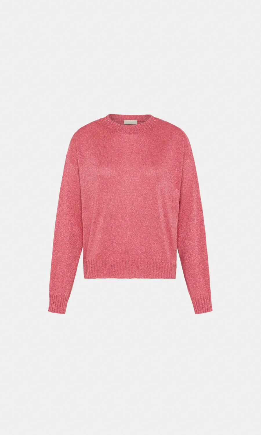 Momoni Karasu Lurex Sweater - Fuxia
