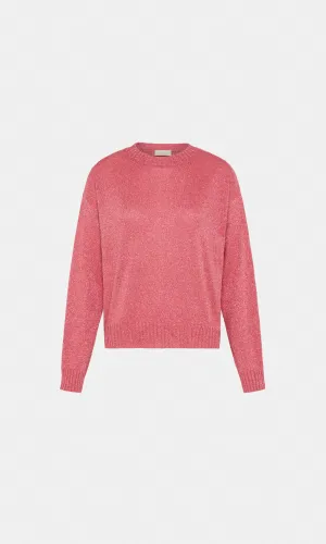 Momoni Karasu Lurex Sweater - Fuxia