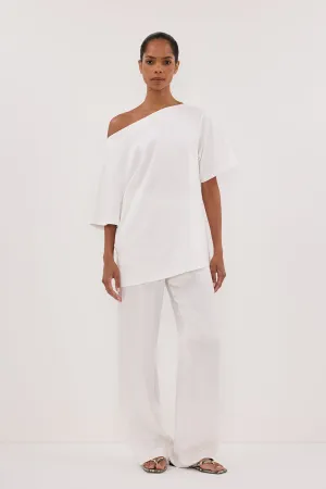 MONICA WHITE SATIN PANT