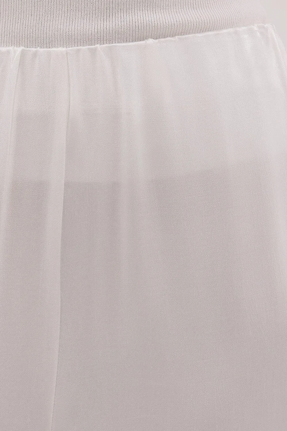 MONICA WHITE SATIN PANT