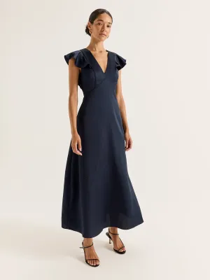 Montreal Flounce Sleeve Dress