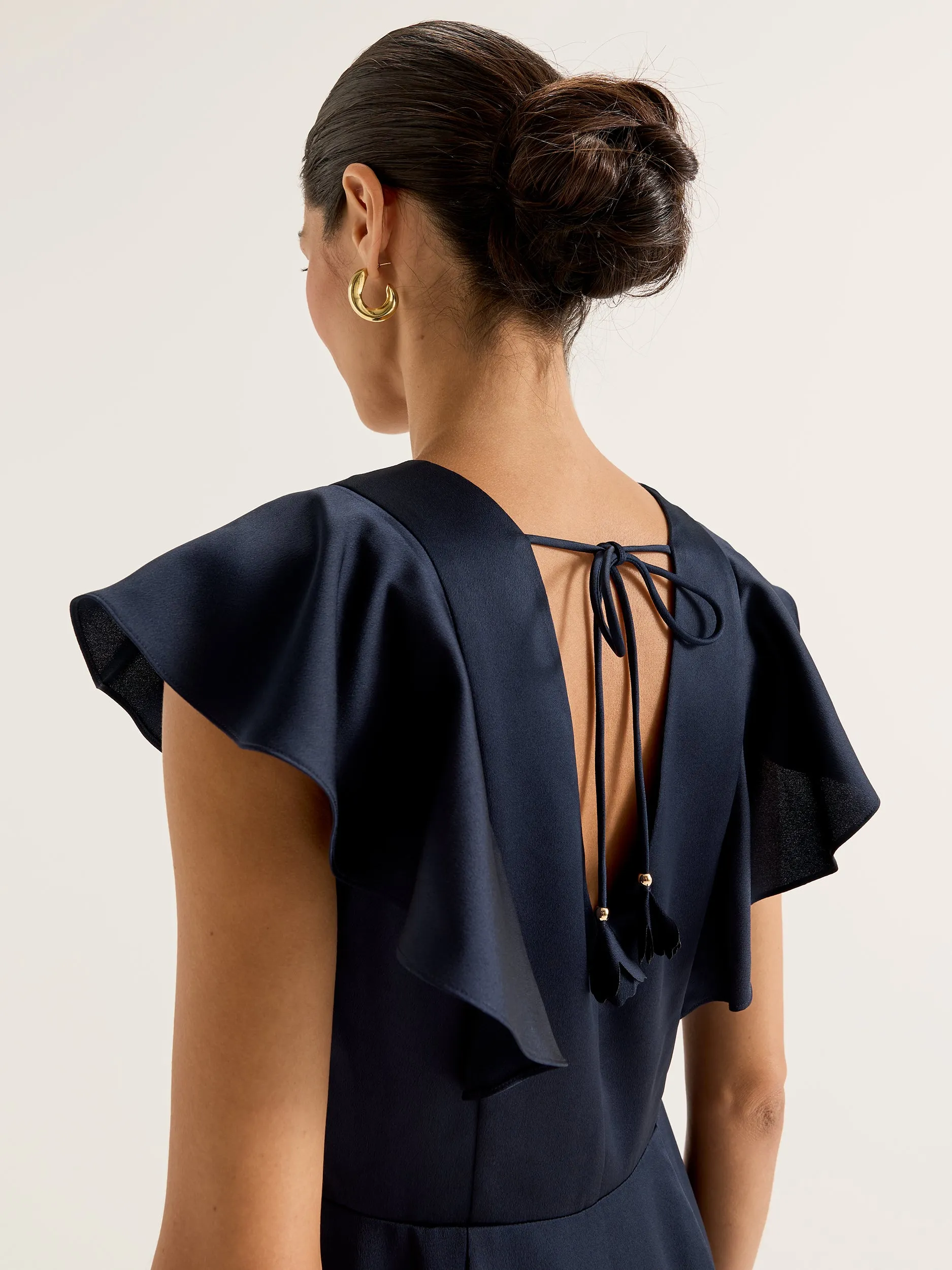 Montreal Flounce Sleeve Dress