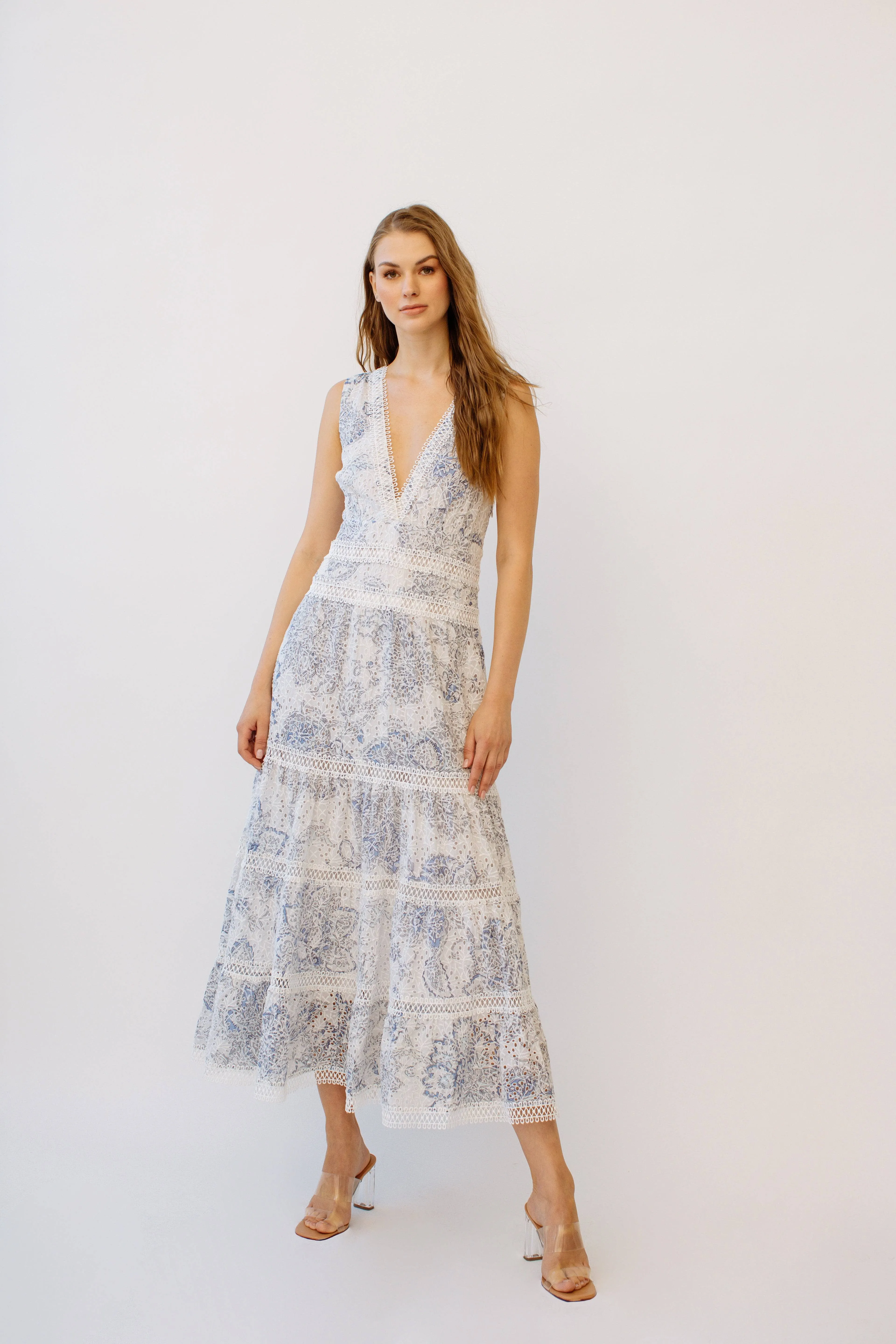 Naina Long Dress Blue