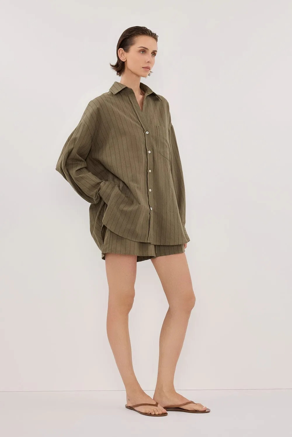 OLLIE MOSS STRIPE SHIRT