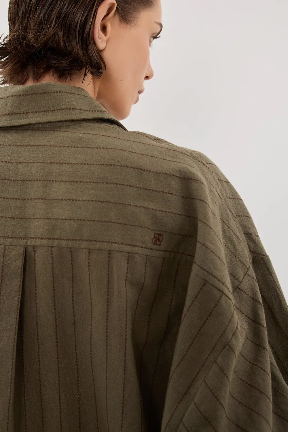 OLLIE MOSS STRIPE SHIRT