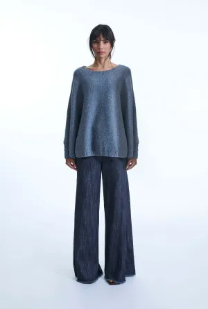 One Size Denim Pullover