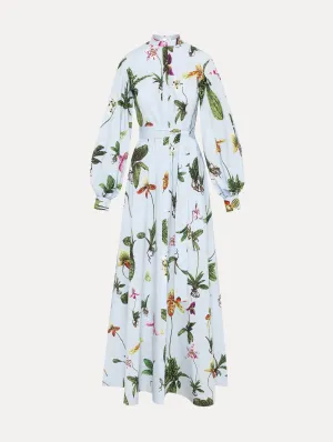 Orchid Cotton Poplin Caftan