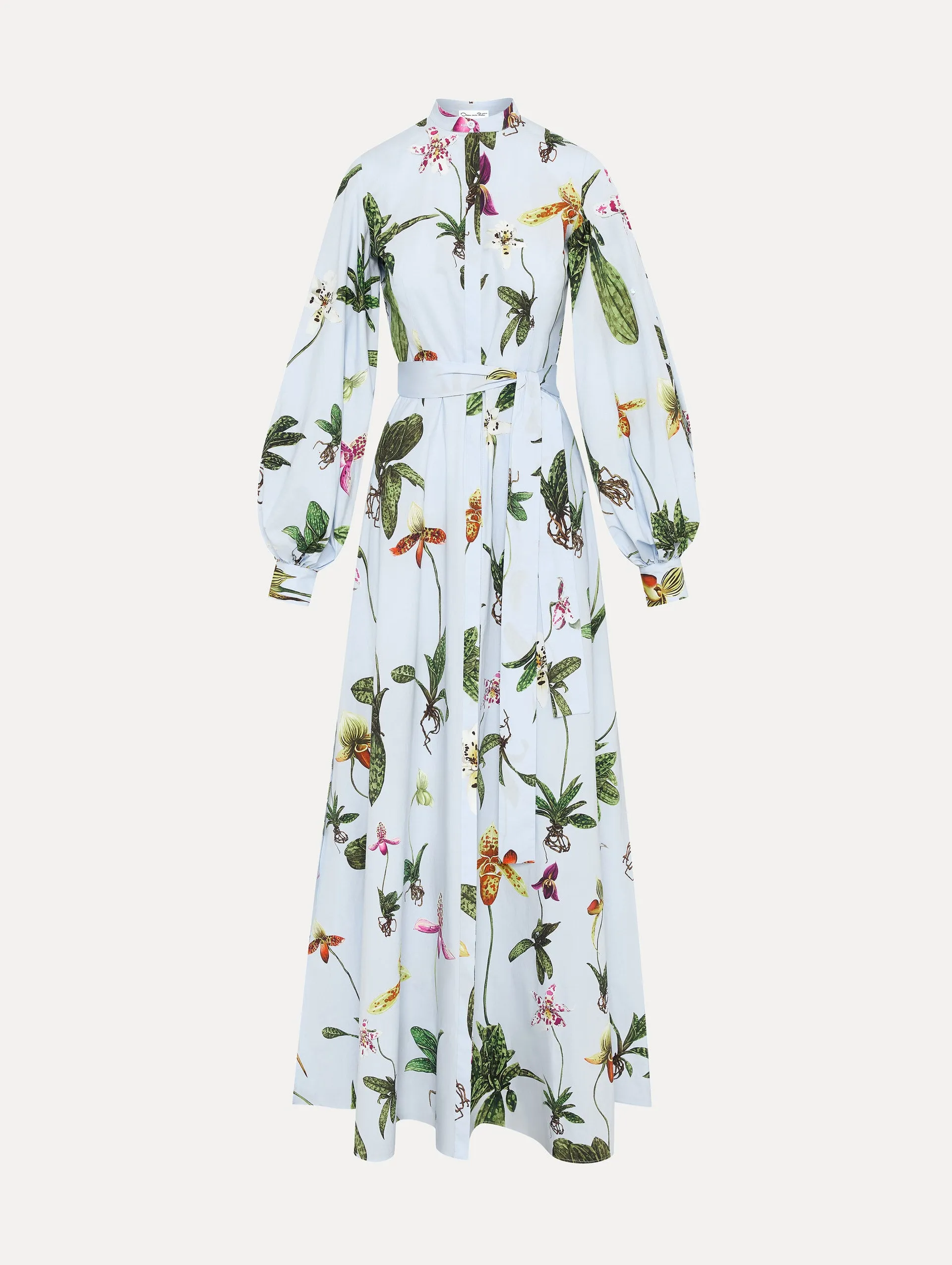 Orchid Cotton Poplin Caftan
